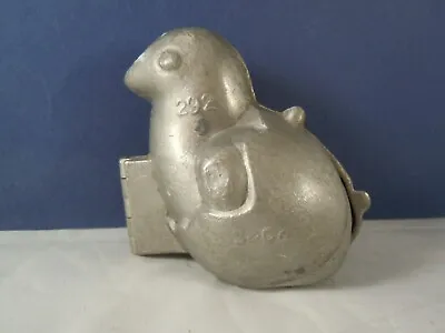 Antique Pewter Chick Ice Cream / Chocolate S&Co.  Mold #292 3.5x2.5 • $35
