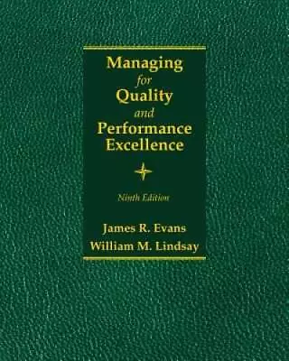 Managing For Quality And Performance Excellence - Hardcover - GOOD • $8.41