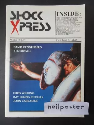 SHOCK XPRESS Vol. 2 #5 (1988) UK Mag CRONENBERG  DAVID CRONENBERGCHRIS WICKING • $4.93