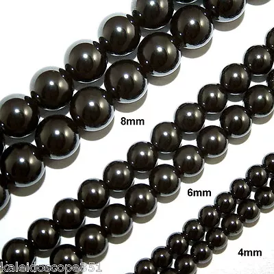 Magnetic Hematite Beads HIGH POWER 8mm Round Jewelry Bracelet Bead Strands HP8 • $13.99