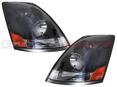 Fit 04-18 Volvo VN VNL VNM 430 630 670 730 780 Head Light BLK 82329124 82329127 • $249.98