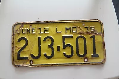 1975 Missouri Truck License Plate 2J3-501 • $3