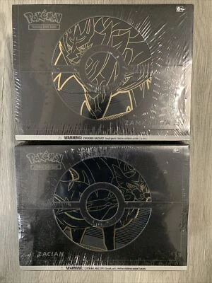 $160 • Buy ETB BUNDLE - Pokemon Sword & Shield Elite Trainer Box Plus Zacian AND Zamazenta