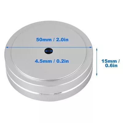 Aluminum Alloy Audio Amplifier Feet Pad Speaker HIFI Isolation Damper Pad Silver • $19.19