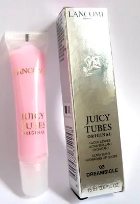 LANCOME Juicy Tubes 03 DREAMSICLE 15ml Ultra Shiny Hydrating Lip Gloss BNIB • £36.95