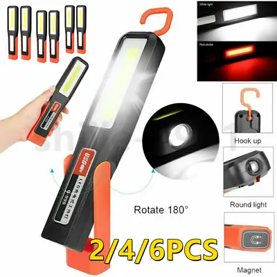 2-6x Rechargeable COB LED Cordless Magnetic Work Light USB Inspection Lamp Torch • £8.99