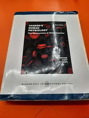 ⭐️⭐️⭐️⭐️⭐️ Vander's Human Physiology The Mechanisms Of Body Function  • $23