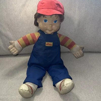 VINTAGE 1991 My Buddy Hasbro Playskool 22” Doll Brown Hair Blue Eyes Boy Red Hat • $36.74