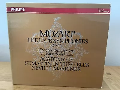 Mozart: The Late Symphonies 21-41 -  Sir Neville Marriner - ASMF 6XCD Philips • £20