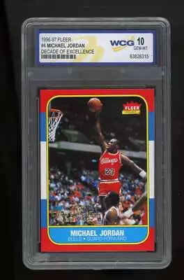 1996-97 Fleer Michael Jordan #4 Decade Of Excellence RC Reprint WCG 10 ES4730 • $19.99