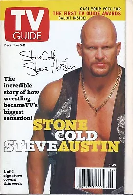 TV Guide Magazine December 1998 WWE Wrestling Stone Cold Steve Austin Cover • $9.99