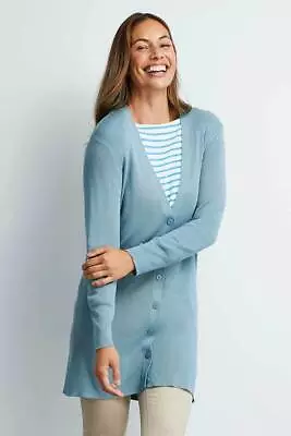 Capture - Womens Jumper - Long Winter Cardigan Cardi - Blue - Sweater - Classic • $14.99