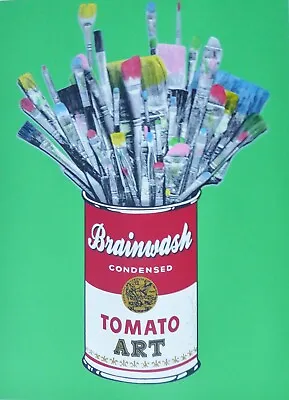 Mr Brainwash  Tomato Pop Green  In A Can Hand Signed Uniquely Hand-Finished Art • $2495