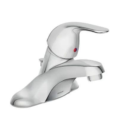 Moen Ws84503 Adler Polished Chrome One Handle Centerset Bathroom Sink Faucet • $45.46