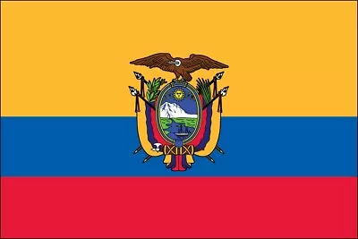 3x5 Foot (90x150 Cm) Ecuador Polyester Indoor/Outdoor Flag With Two Grommets • $9.95