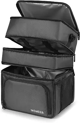 20L Large Insulated Lunch Bag With 3 Compartments Heavy Duty Lunch Box For Men • £38.94