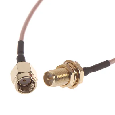 £3.75 • Buy WIFI Router Extension RP SMA Male Switch RP-SMA Female Pigtail Cable RG17|P0U UK