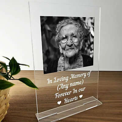£7.99 • Buy Personalised Memorial Plaque Remembrance Gift For Nan Grandad Mum Dad