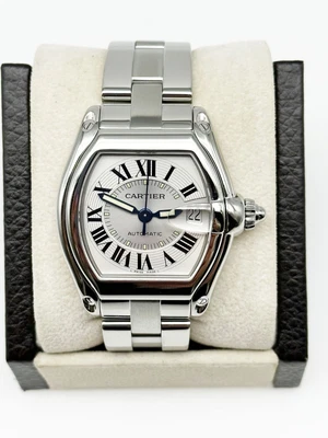 $2995 • Buy Cartier Roadster Ref 2510 Silver Dial Stainless Steel