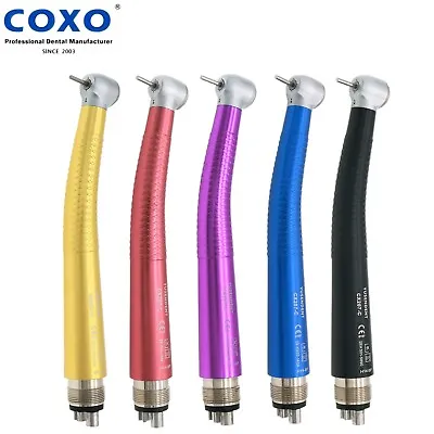 US COXO Dental High Speed Handpiece Air Turbine Anti-retraction 4 Hole Colorful • $209.99