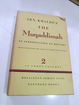 IBN KHALDUN The Muqaddimah An Introduction To History - Volume 2 1958 Hardcover • $55