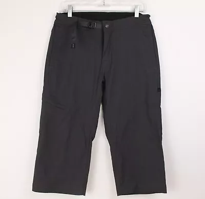 PrAna Nemesis Knickers Shorts Men's Small Crop Pants Gray Stretch Nylon Belted • $29.99