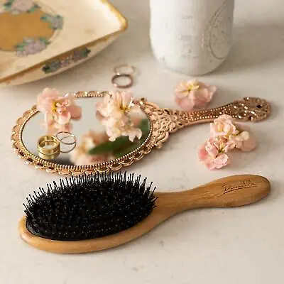 Natural Boar Bristle Hair Brush Set For Women & Men Medium & Thick Hair • $11.99