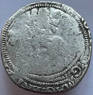 1645-46 Charles I (1st) Silver Hammered Half Crown Sun MM Tower Mint • £112.50