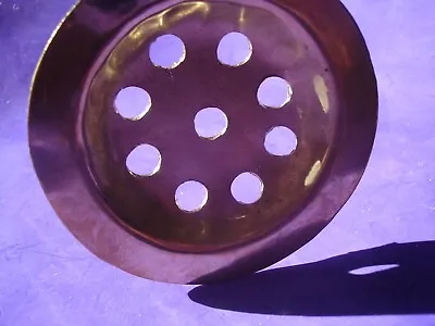 £6 • Buy Moroccan BRASS Hand Made Wash Basin Sink Waste Drainer With Holes 62 Mm