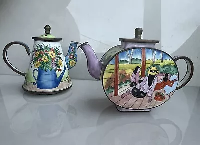 Miniature Teapot Kelvin Chen Collection Enamel On Copper Paul Gauguin Small • $59.99