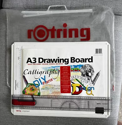 £24.99 • Buy Rotring College Drawing Board A3 With Removable Ruler