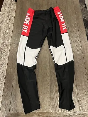 Mens Vintage Shiny Spandex Tights Compression Pants Live Fly Red White Black XL • $22.75