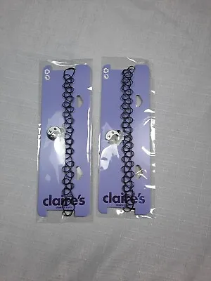 Claire's Accessories Yin & Yang Panda Tattoo Choker X 2 Costume Jewelley CL1436 • £3.49