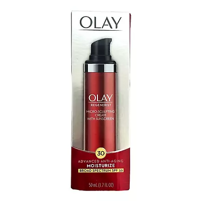 $24.82 • Buy Olay Regenerist Micro Sculpting Cream Moisturize SPF30 Sunscreen 1.7oz Pump