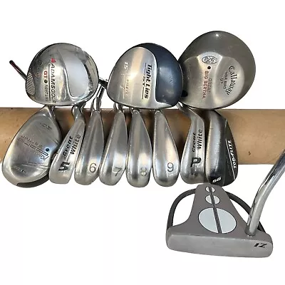 Men's Complete Golf Club Set Regular Flex Right Handed Callaway Adams Woods • $139