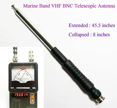 Marine Band VHF Handy Handheld Radio VHF BNC Telescopic Antenna • $14.99