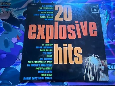 20 Explosive Hits LP Vinyl (Stevie Wonder Beach Boys George Baker Selection) • $7.50