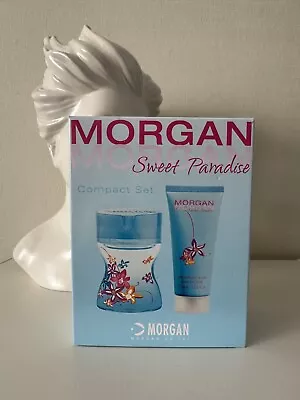 Morgan De Toi Sweet Paradise Compact Gift Set 60ml Eau De Toilette 100ml Lotion • £10