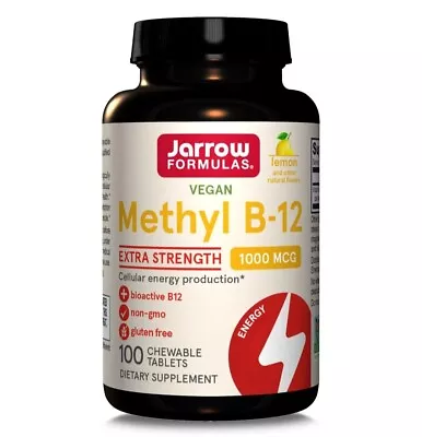 £8.99 • Buy Jarrow Formulas Methyl B-12 1000mcg Lozenges, Lemon Flavor - 100 Count