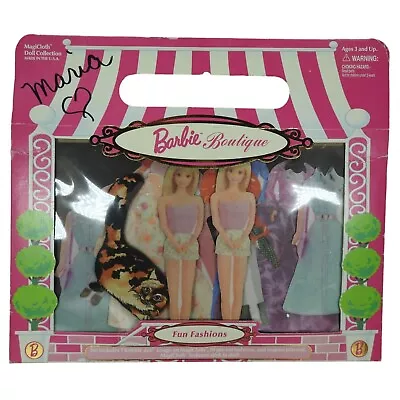 Vintage 1998 Barbie Boutique Magicloth Doll Collection Fun Fashions Paper Set • $14.99