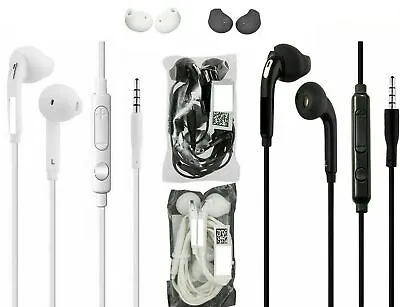 3.5mm Headset With Microphone Volume Control Call Answer End Button For Galaxy • £4.40