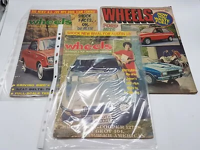 Lot Of 3 Vintage 1960s & 70s Car Magazines - Wheels • $21.21