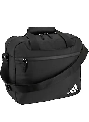 Adidas Unisex Stadium Messenger Bag Coaches Briefcase Black • $44.99