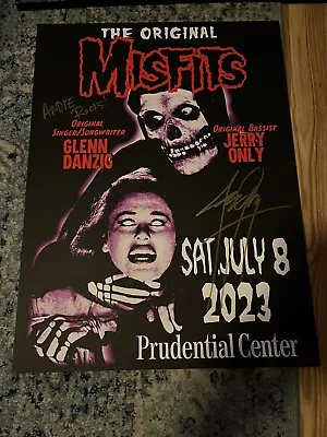 Misfits 7/8/23 Prudential Center Poster. AP 88/105 Signed By Jerry Only • $100