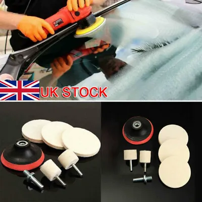 7Pcs/Set Cerium Oxide Glass Polishing Kit Windscreen Scratch Remover Felt 3XPad • £9.99