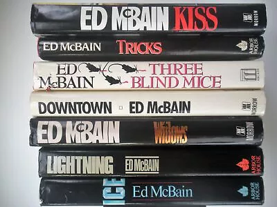 ED MCBAIN 7 HCDL Lot THREE BLIND MICE DOWNTOWN KISS TRICKS WIDOWS+ All 1st /1sts • $27.99