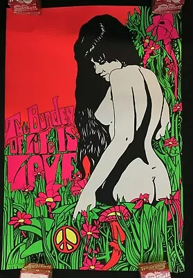  The Burden Of Life Is Love  Psychedelic Black Light Poster From Poster Prints • $170.35