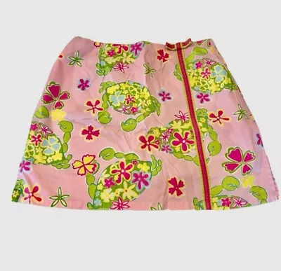 Vintage Lilly Pulitzer Skort Skirt Crab Print Sz 0 • $19.99