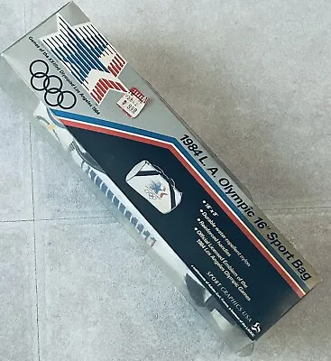 1984 Vintage 16”  Olympic Duffle Retro Bag Unopened Original Container • $80