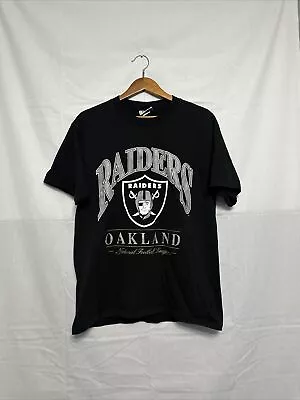 Vintage 90s Oakland Raiders Nutmeg Lee Mens T Shirt Size Large 1997 • $30